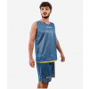 KIT DOUBLE IN MESH basketbalový set žltá-azúrová modrá 2XS