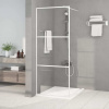 Sprchová zástěna walk-in bílá 80 x 195 cm čiré ESG sklo Bílá 152120