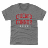 Chicago Blackhawks Detské - Connor Bedard Athletic Font Gray NHL Tričko 14-16 rokov