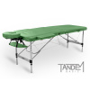 Tandem Skladací masážny stôl Basic ALU-2 zelená 195 x 70 cm