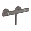 Hansgrohe Ecostat - Sprchový termostat comfort na stenu, kartáčovaný čierny chróm 13116340