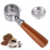 Espresso Portafilter bez dna 51 mm s DeLonghi EC680 EC685 palisander Premium