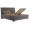 Blanar Manželská posteľ 160x200 Blanar NATY B, Tiffany 16 grey/Larisa duo 1A