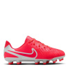 Nike Tiempo Legend 10 Club Juniors Firm Ground Football Boots Red/White 2 (34)