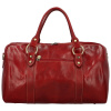 Cestovná kožená taška červená - Delami Petrit červená