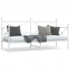 zahrada-XL Denná posteľ bez matraca Biela 75x190 cm Oceľ 4104679