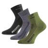 LASTING merino ponožky WKS 3-PACK, čierna+modrá+zelená