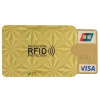 ANTI-RFID POUZDRO OCHRANA KARIET BEZKONTAKTNÝCH PLATIEB ZLATÉ