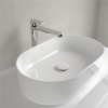 VILLEROY & BOCH Collaro oválne umývadlo na dosku bez otvoru, bez prepadu, 560 x 360 mm, biela alpská, s povrchom CeramicPlus, 4A1956R1