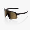 100 percent 100% S3 - Soft Tact Black - Soft Gold Mirror Lens Športové cyklistické okuliare