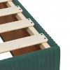 vidaXL Posteľný rám boxsping s matracom tmavozelený 140x190 cm zamat - Zelená - 160986-55602