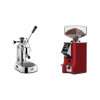La Pavoni Europiccola Lusso + Eureka Mignon Specialita Smart, CR ferrari red