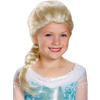 KARNEVAL Paruka Elsa dětská s copánkem Frozen (Ledové Království)