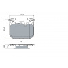 BOSCH Sada brzdových platničiek kotúčovej brzdy 0986494947