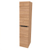 Mereo Mailo, kúpeľňová skrinka vysoká 170 cm, čierne madlo, Multidecor, Light Select Walnut CN594LPBLSW1