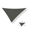 Shadow Comfort Slnečný Trojuholník nepravidelný SHADOW 3,5 x 4 x 4,5 m - 250g Farba: Deep Šedá