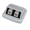 Dvojzásuvka ABB TANGO 2xRJ45 cat6A STP biela 2395