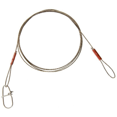 Cormoran Lanko 1x7 Wire Leader Loop and Snap Hook 6kg 50cm 2ks