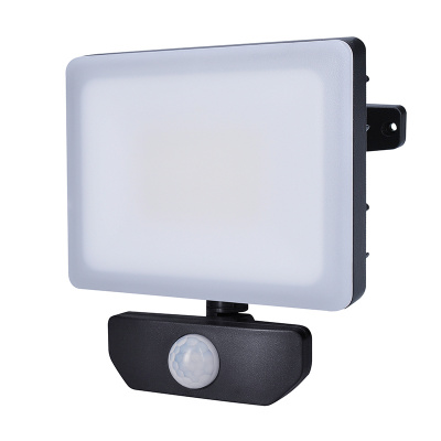 Solight LED reflektor Quick so senzorom, 30W, 2550lm, 4000K, IP44, čierny WM-30WS-Q