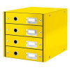 Leitz Click&Store box 4 zásuvky žltý