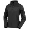 Result Dámska 2-vrstvová softshellová bunda - recycled R901F Black XL