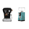 Ascaso Dream PID, Dark Black + Eureka Mignon Specialita, CR tiffany blue