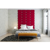 Čalouněný nástěnný panel Classic plus 30/30/5 cm - rubínová