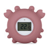 PETITEMARS PETITE&MARS Teplomer silikónový digitálny do vody Crab Caleb Dusty Rose 0m+