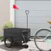 vidaXL Vozík za bicykel, čierny 30 kg, železo 94101