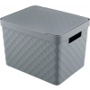 Heidrun Plastový košík s vekom 36x27x23cm