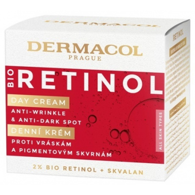 DERMACOL Bio Retinol pleťový denný krém proti vráskam 50ml