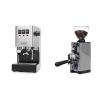 Gaggia Classic E24 BC, stainless steel + Eureka Mignon Libra 65 All Purpose, CR grey