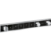Hansgrohe 15358600 RainSelect termostat pod omietku pre 5 spotrebiče, čierna / chróm