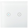 NEDIS Wi-Fi šikovný spínač osvetlenia/ dvojitý/ Android/ iOS/ Nedis® SmartLife/ biely