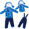 Detská kombinéza - Zimné chlapci s kožušinou 98 NAVY BLUE, BLUE, MULTI -COLED (98/104 Zimné chlapci s kožušinou)