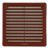 HACO 149306 Mřížka větrací - krytka se síťovinou VM, 150 x 150 mm KH, hnědá 0314