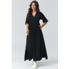 Makadamia Voľnočasové šaty M933 - čierne Čierna M