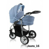 Kombinovaný kočík Prampol Solam : Autosedačka (vajíčko) - Bez autosedačky, Farba - jeans-16
