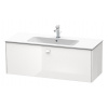 Duravit Brioso - Umývadlová skrinka 44x122x48 cm, 1 zásuvka, lesklá biela BR400402222