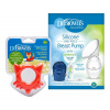 DR.BROWN'S Set Zberač materského mlieka + Hryzačka Flexees Friends líška 8586020673902