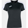 Joma Dámsky dres ACADEMY T-SHIRT BLACK-WHITE S/S Veľkosť: XS