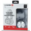 BLUETOOTH STEREO Slúchadlá SWISSTEN TRIX STRIEBORNO/ŠEDÁ