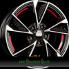MAM MAM RS6 8x18 5x114,3 ET30.00 black front polish red inside (bfpri)