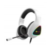 TOP herné biele slúchadlá C-TECH Midas (GHS-17W) RGB farby záruka do 25