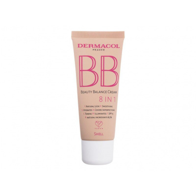 Dermacol BB Beauty Balance Cream 8 IN 1 3 Shell (W) 30ml, BB krém SPF 15