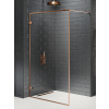 New Trendy Avexa Copper Brushed stena sprchového kúta walk -in 110 cm medená brúsený/sklo priehľadné EXK-3800