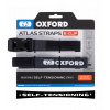 Batožinové popruhy Atlas B-Clip, 2 ks, OXFORD (sivá, 26mm x 2m)