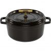 Staub La Cocotte Buster & Punch 24 cm rund, schwarz, Gusseisen