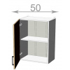 Casarredo CRAFT skrinka 50, W5072, grafit/Craft sivý