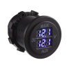 Palubný digitálny voltmeter - modrý 10-30V dvojitý